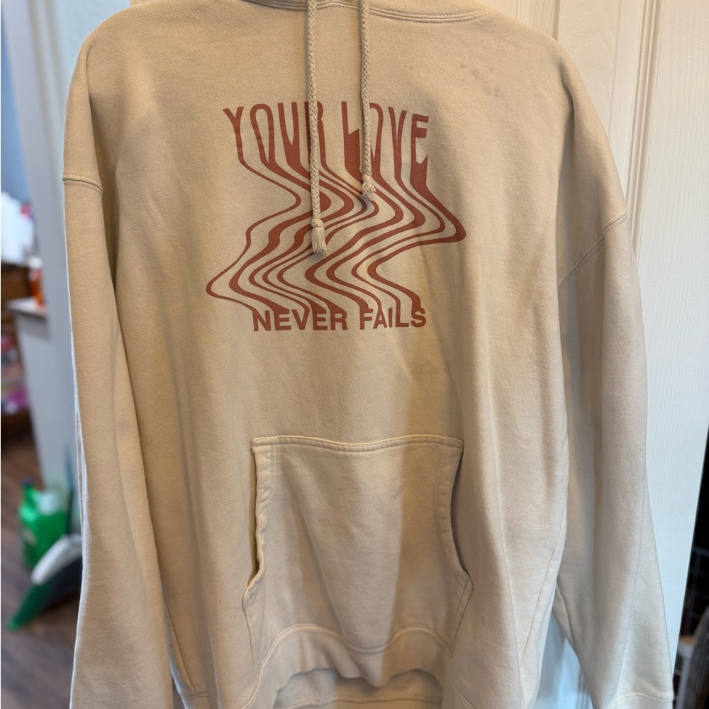 Elevated Faith XL Your Love Never Fails Oversized Hoodie